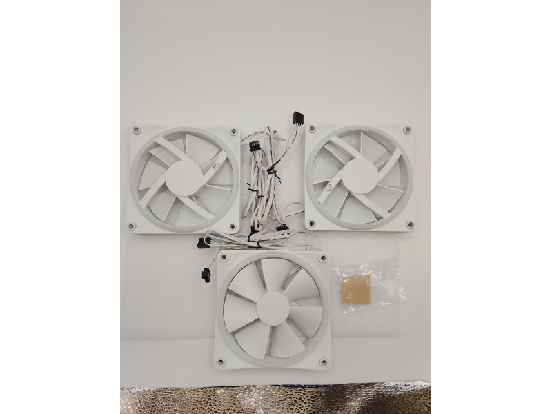 NZXT F120 RGB Duo Triple Pack 3x120mm + Controller Białe