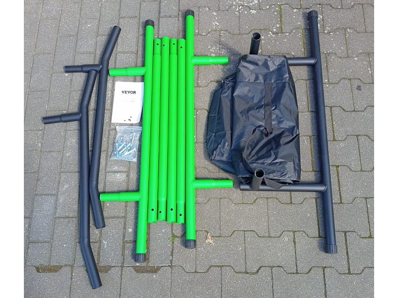VEVOR Power Tower Dip Station, dwupoziomowy stojak na drążek do podciągania z regulacją wysokości, 100 kg