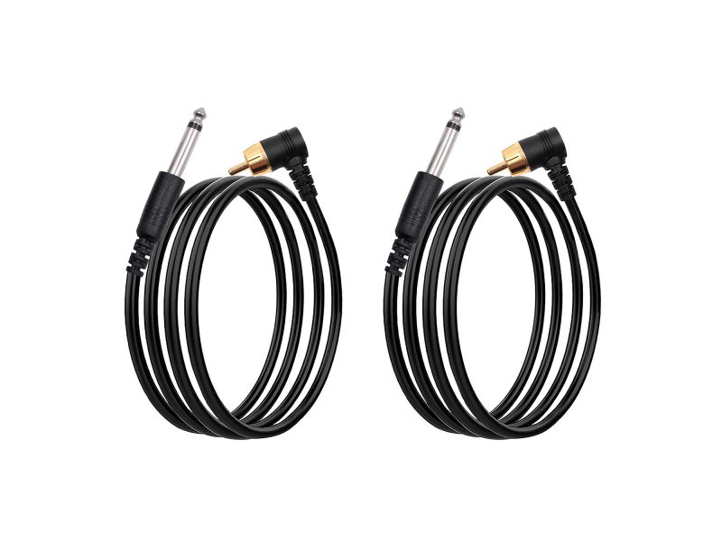 TATELF Kabel zasilający Clip Cord RCA do maszynki rotacyjnej, 1,8 m 2 sztuki