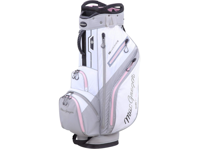 MACGREGOR MACTEC - torba golfowa damska, wodoodporna, 15 sekcji, kolor: biały
