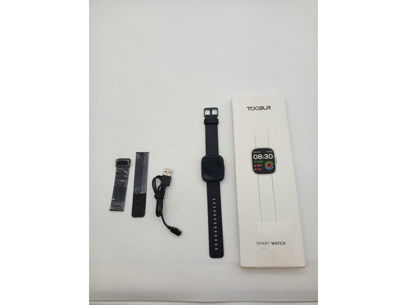 TOOBUR Smartwatch / Fitness Tracker (Damski/Męski) działający bez aplikacji i telefonu. Posiada wbudowany krokomierz, pulsometr (monitorowanie tętna), ekran o przekątnej 1.83'' oraz wodoodporność IP68