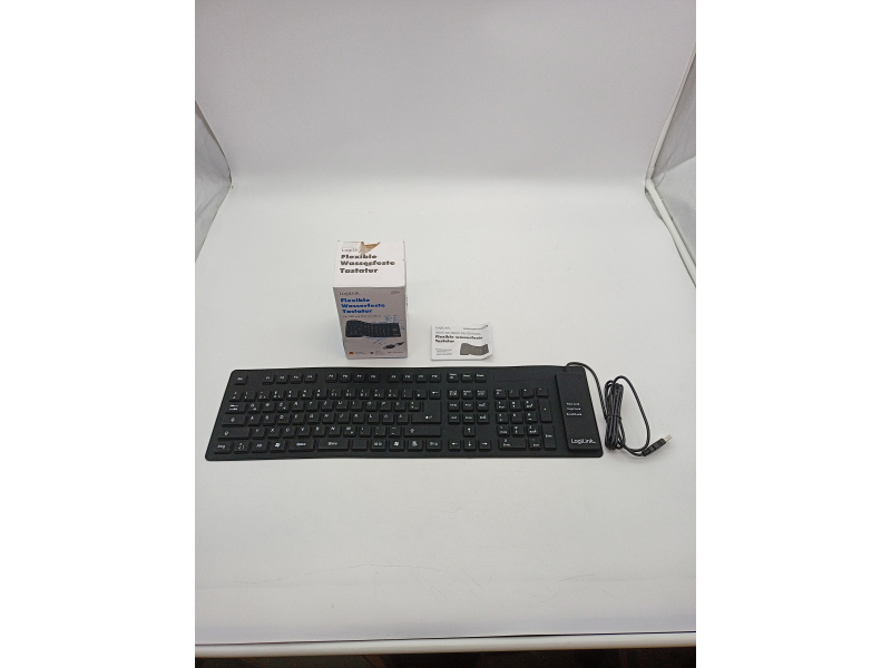LogiLink Elastyczna, wodoodporna klawiatura silikonowa USB QWERTZ