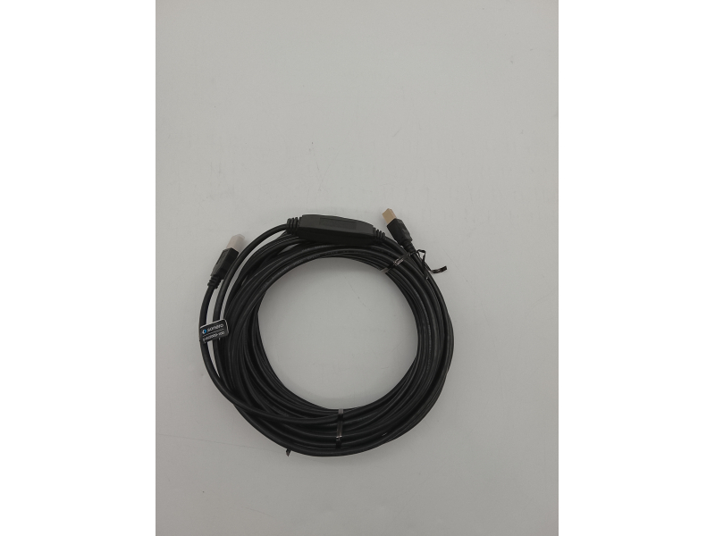 Sonero Kabel USB 2.0, aktywny kabel połączeniowy ze wzmacniaczem sygnału, kabel do drukarki, wtyczka USB-A na wtyk USB-B, 480 Mbit/s, 10 m, czarny