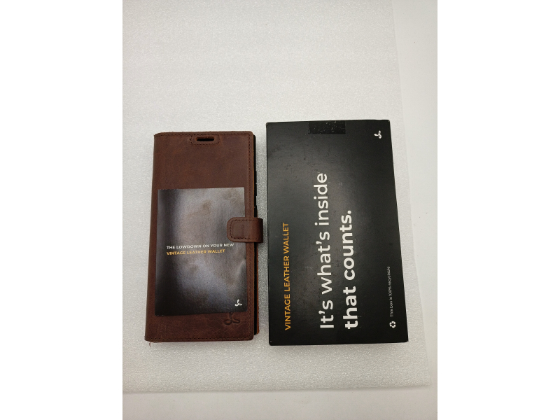 Snakehive Skórzane etui portfelowe do Galaxy S24 Ultra – etui z prawdziwej skóry z funkcją podstawki i przegródkami na karty