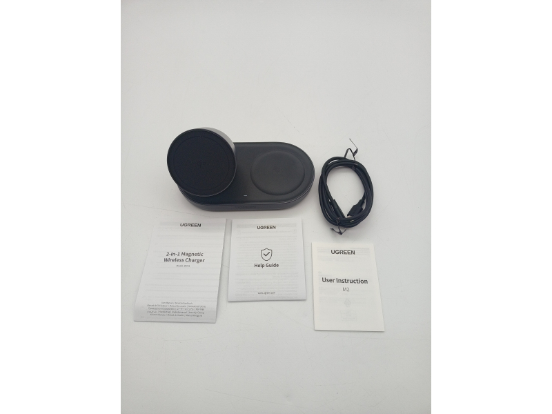 UGREEN Zapix 2 w 1 Magnetyczna ładowarka Bezprzewodowa 15W