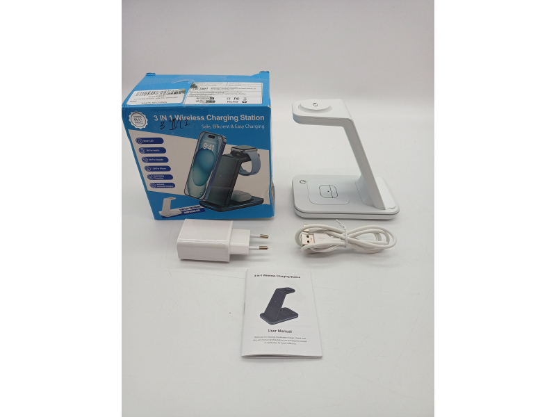 GEEKERA Bezprzewodowa ładowarka indukcyjna 3w1 do iPhone/Apple Watch