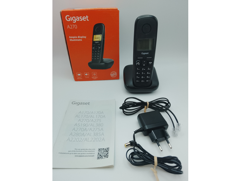 Gigaset A270 DECT Telefon ID Czarny