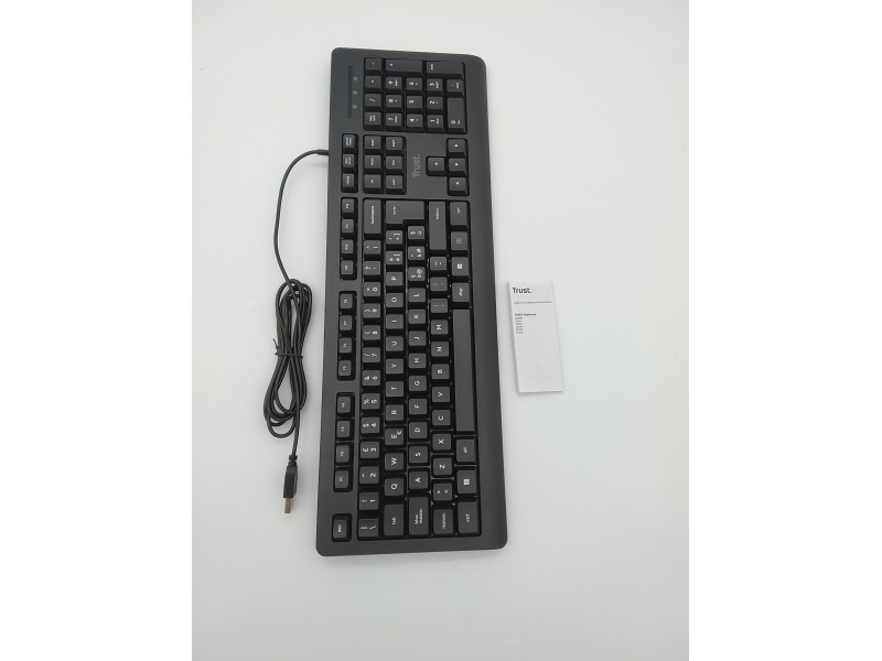 Trust Taro Przewodowa klawiatura USB (Włoski układ QWERTY, kabel 1,8m)