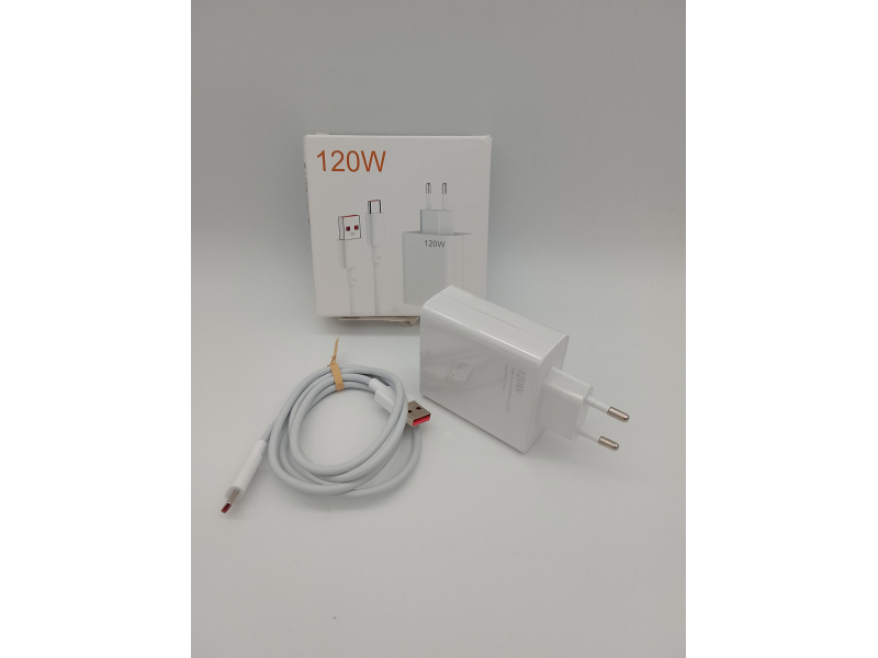 Ładowarka 120W USB z kablem USB-C do Xiaomi Mi 14, 14 Ultra, 13 Pro, 13T, 12T Pro, 12, Redmi Note 12 Pro, 11 Pro, 12, 11S