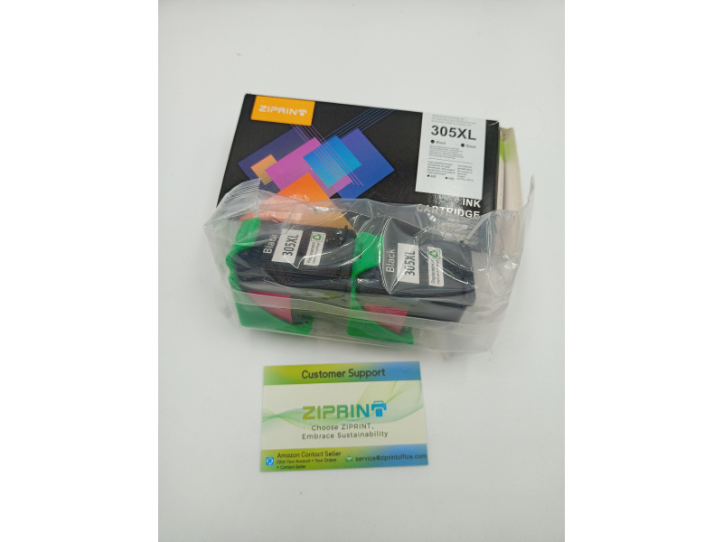 ZIPRINT 305 XL 305XL Kompatybilne czarne wkłady atramentowe do HP 305 Black for Envy 6000 6002e 6030e 6040e 6032e 6400 6420e HP DeskJet 2700 2720e 4120e (2 Black)