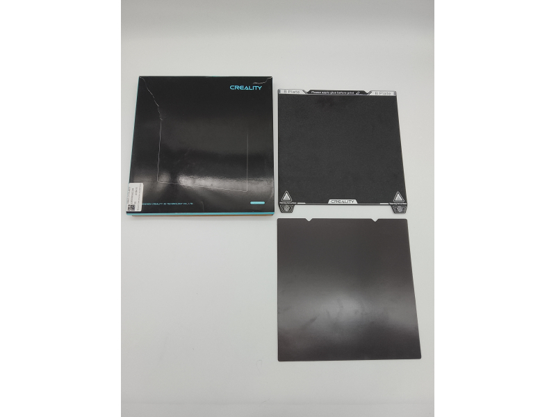 Creality dwustronna magnetyczna płyta ze stali sprężynowej PEI 235x235 mm (czarna), gładka + teksturowana, stół roboczy do drukarek Creality Ender 3 / Ender 3 Pro