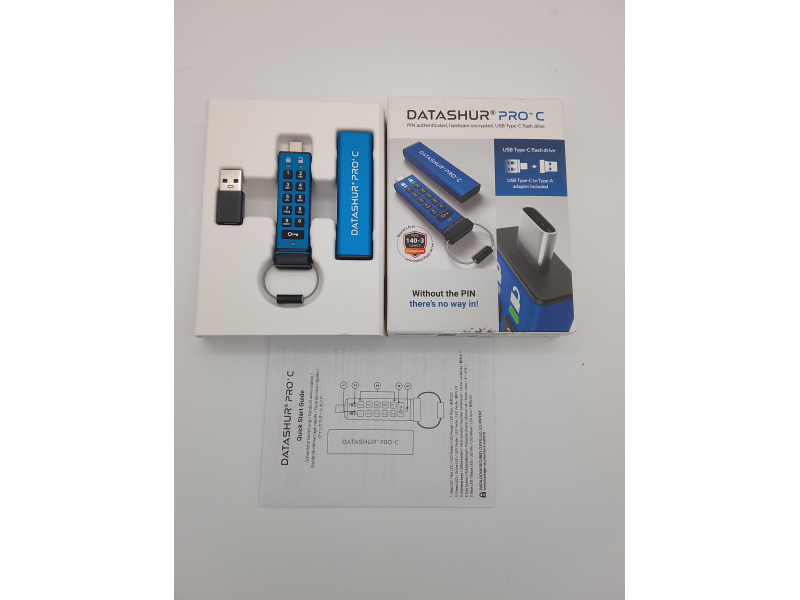 Pendrive iStorage datAshur PRO+C 32GB Niebieski