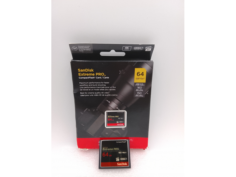 Karta pamięci SanDisk Compact Flash 64GB extreme PRO 160MB/s UDMA 7