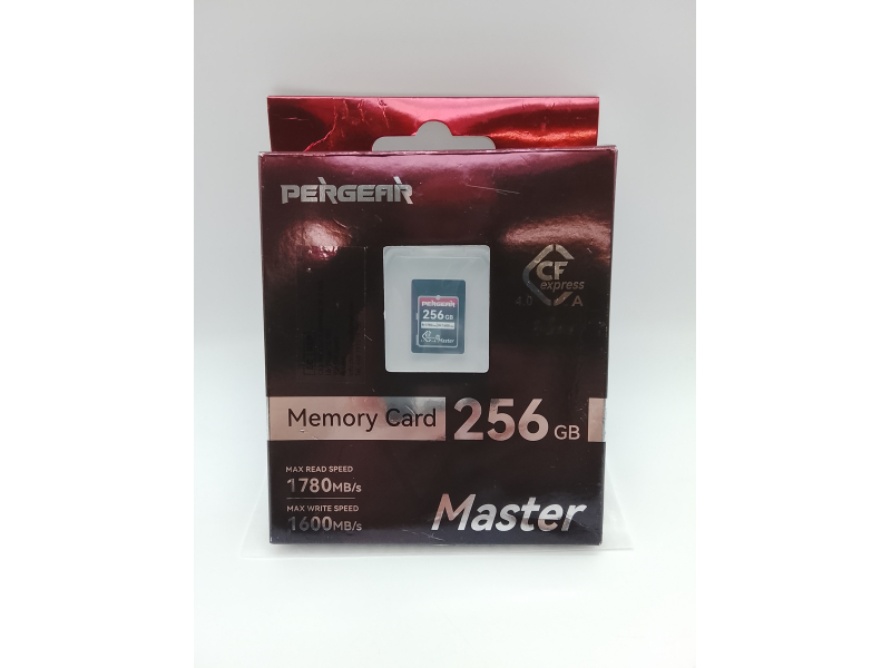 Pergear Karta pamięci 256 GB CFexpress 4.0 typu A, prędkość odczytu do 1780 MB/s i prędkość zapisu 1600 MB/s