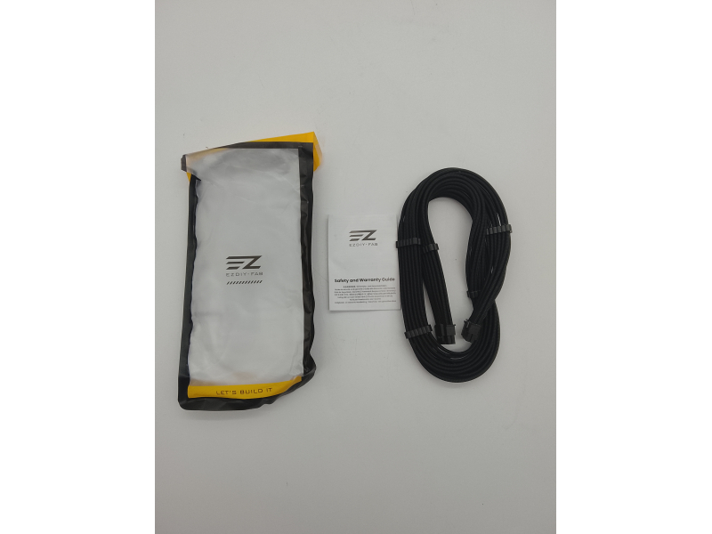 Kabel w oplocie EZDIY-FAB 16AWG PCI-e 5.0 12VHPWR PSU, 600 W, kabel 12+4 pin męski na 12+4 pin męski do RTX 3090Ti/4070Ti/4080/4090, 60 cm / 23,62