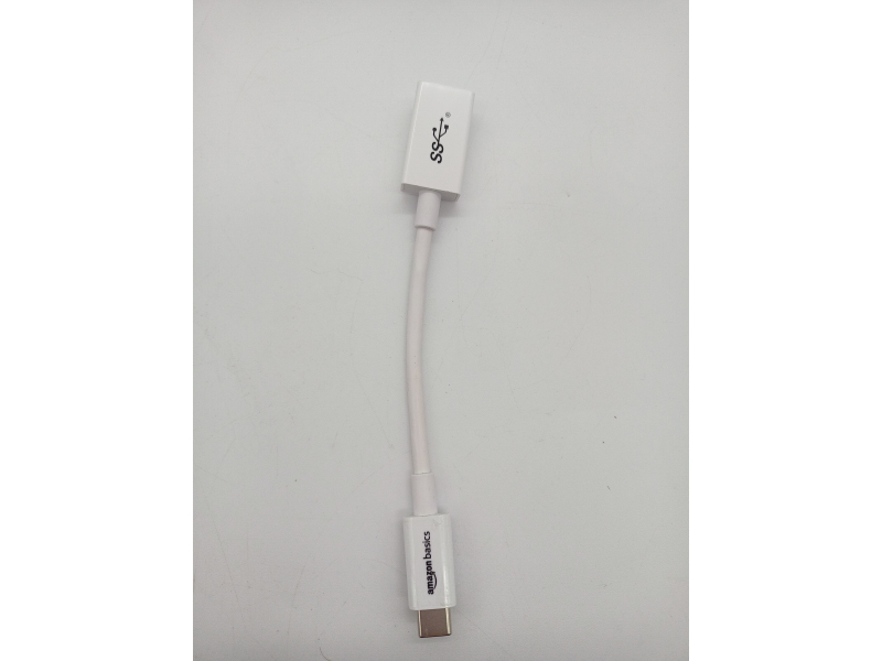 Amazon Basics Kabel przejściówka z USB-C na USB-A 3.1 Gen1, szybka transmisja 5 Gbit/s, certyfikat USB-IF, do laptopów
