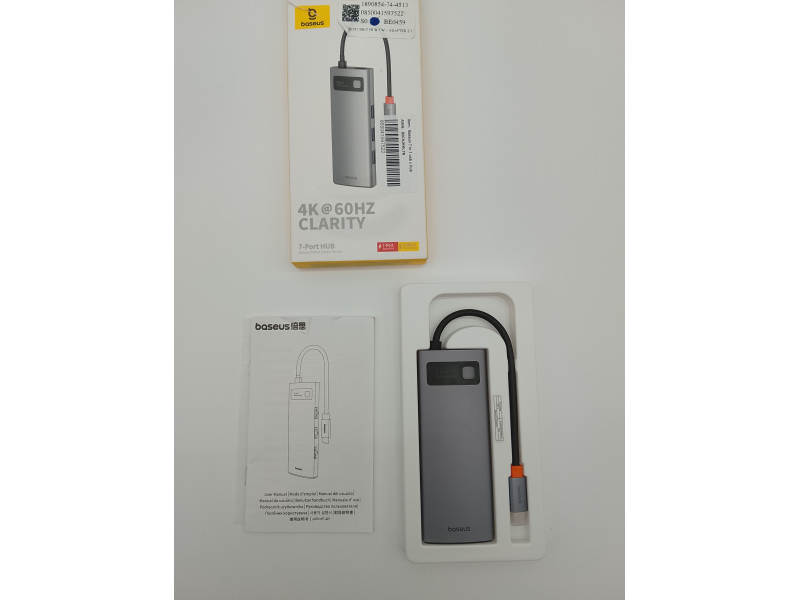 Baseus USB C Hub 7 w 1 Adapter z HDMI 4K 60Hz