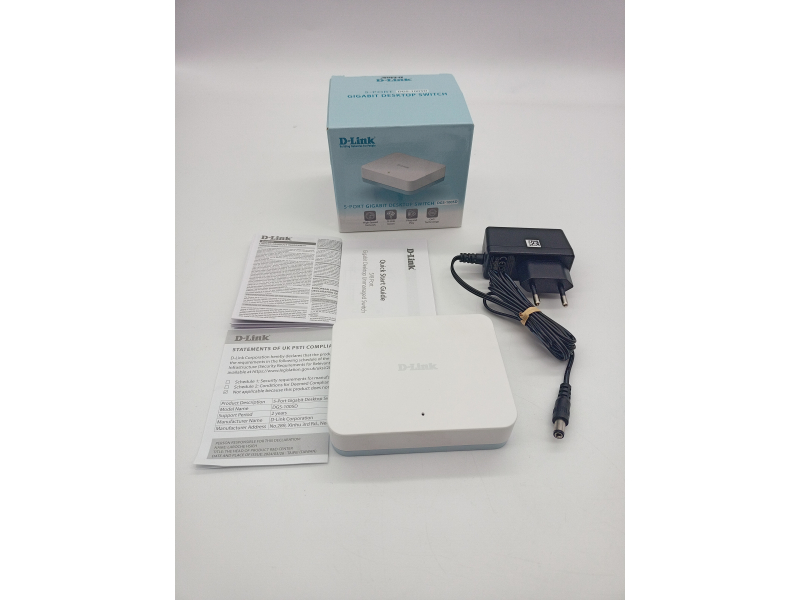 D-Link DGS-1005D 5-portowy przełącznik biurkowy Gigabit Switch (porty 10/100/1000 Mbit/s TP RJ-45