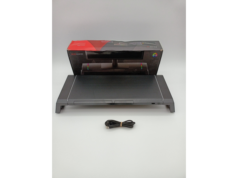Mars Gaming MGS-ONE czarny, podstawka pod monitor z podświetleniem Chroma RGB,