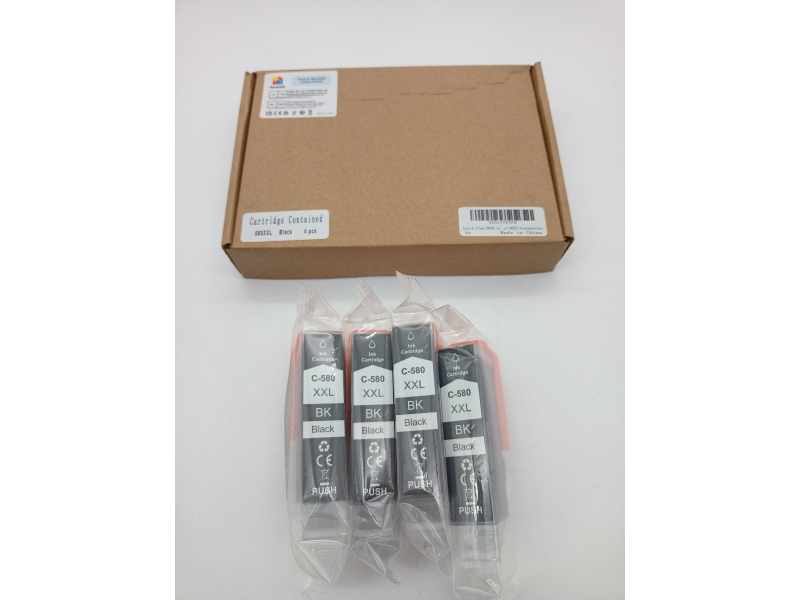 Zestaw 4 tuszy Hookink PGI-580XXL 580 XXL, kompatybilny z tuszami Canon 580 581 XXL do TS705 TR8550 TS6150 TR7550 TS6250 TR8500 TS8251 TS6