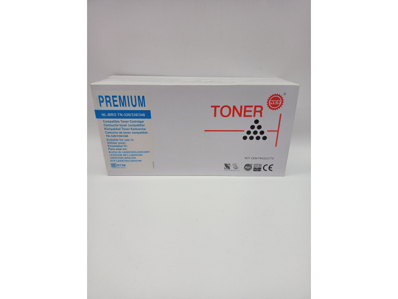 Toner Premium TN326C / 336C / 346C toner błękitny (Cyan), wydajność 3500 stron