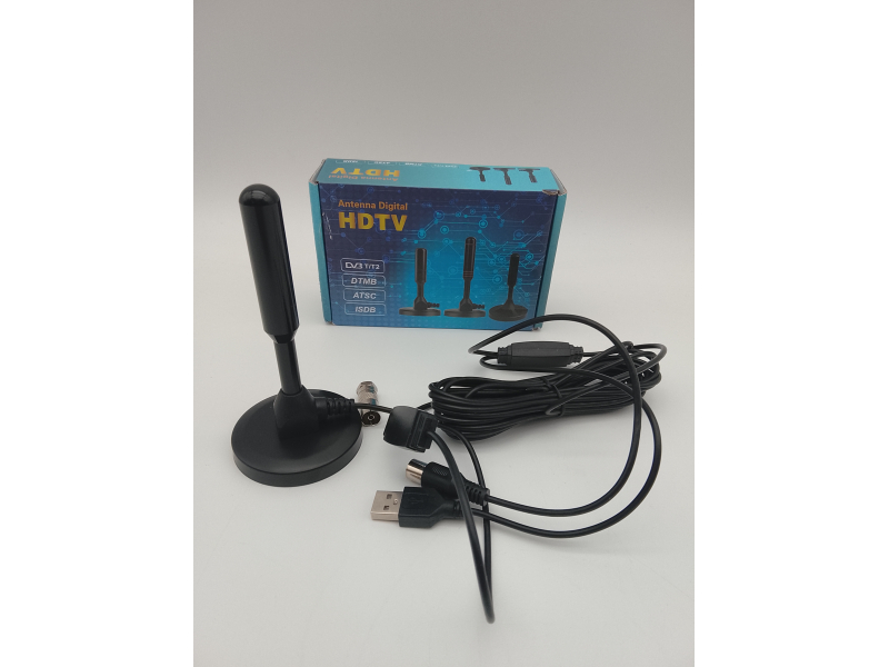 Wewnętrzna antena DVB-T2 ze wzmacniaczem antena pokojowa do telewizorów