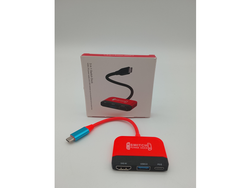 Stacja dokująca Switch Dock do Nintendo Switch / OLED Switch mini adapter 3 w 1 z portem 4K HDMI, USB 3.0