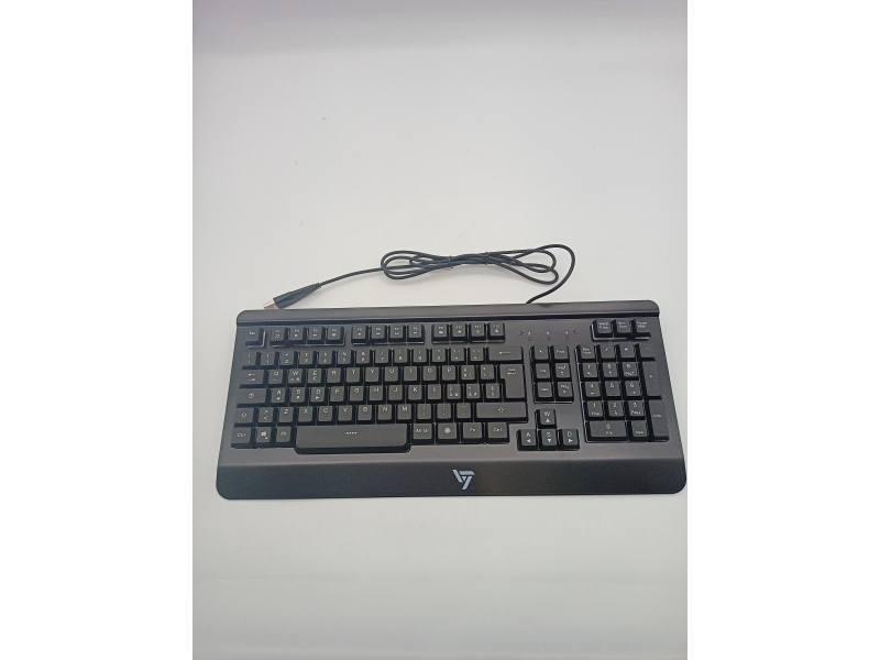 Klawiatura gamingowa PC VicTsing, klawiatura z podświetleniem, ergonomiczna podpórka