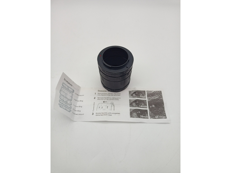 Zestaw pierścieni makro Fotodiox do aparatów z mocowaniem Sony E (do fotografii makro / zbliżeniowej)