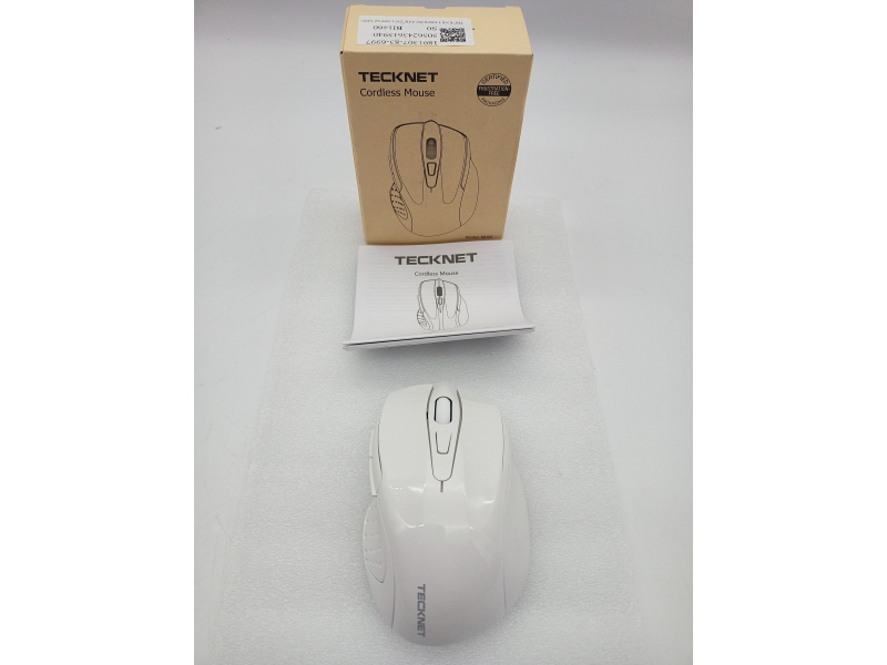 Bezprzewodowa mysz TECKNET Pro 2.4G ergonomiczna 4000 DPI z odbiornikiem Nano USB, 6 przyciskami