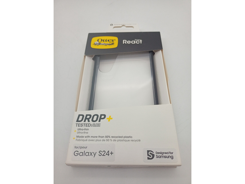 Etui OtterBox z serii React do Samsung Galaxy S24+ przeźroczyste z czarną ramką